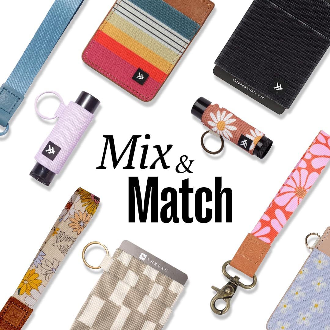 Thread Wallets Cool Neck Lanyard for Men & Women, Cute Key ID Badge & Wallet Holder