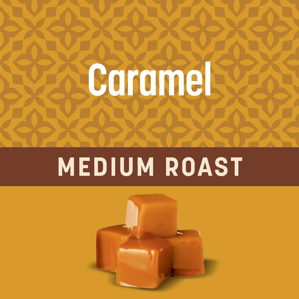 Don Francisco's Caramel Ground Coffee, Medium Roast – 100% Arabica, Flavored Coffee, 12 oz Bag