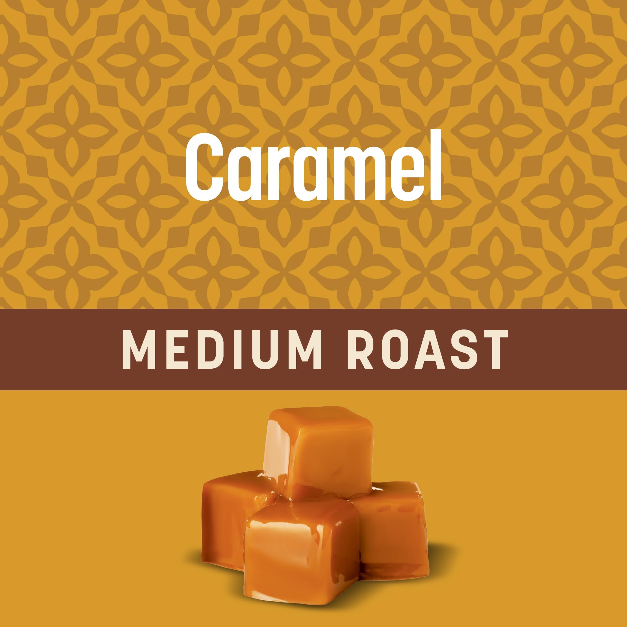 Don Francisco's Caramel Ground Coffee, Medium Roast – 100% Arabica, Flavored Coffee, 12 oz Bag