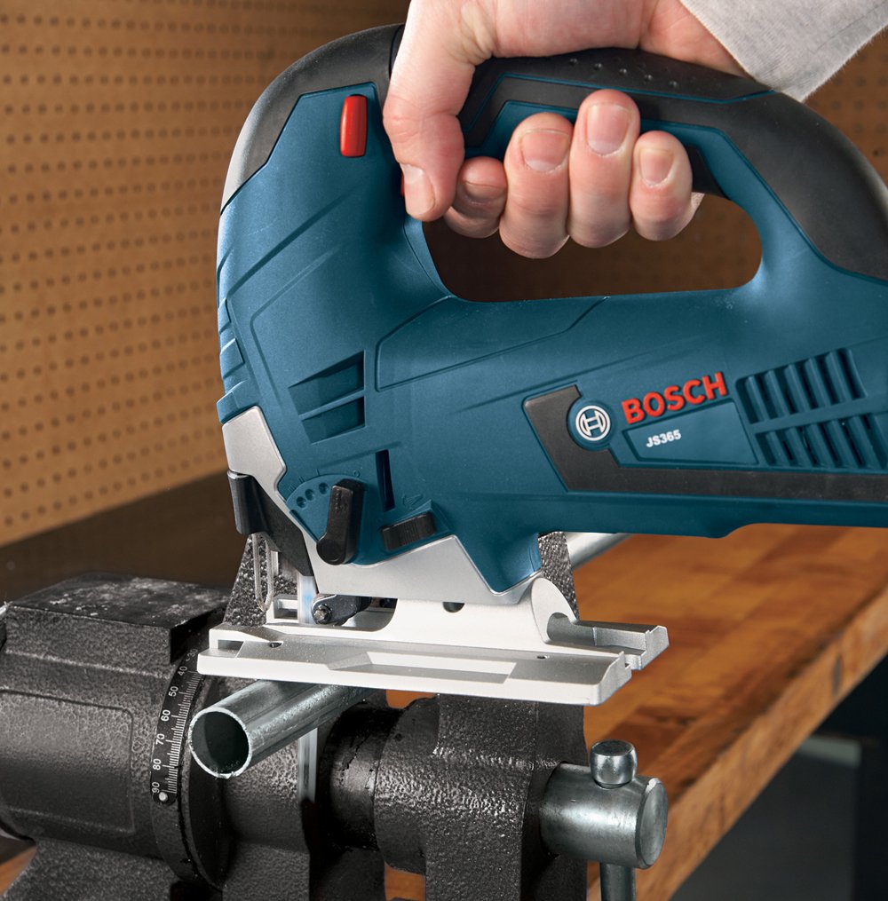 BOSCH JS365 120V 6.5 Amp Top-Handle Jigsaw Kit Variable Speed, 45 Degree Bevel Cuts, Up to 3,000 SPM