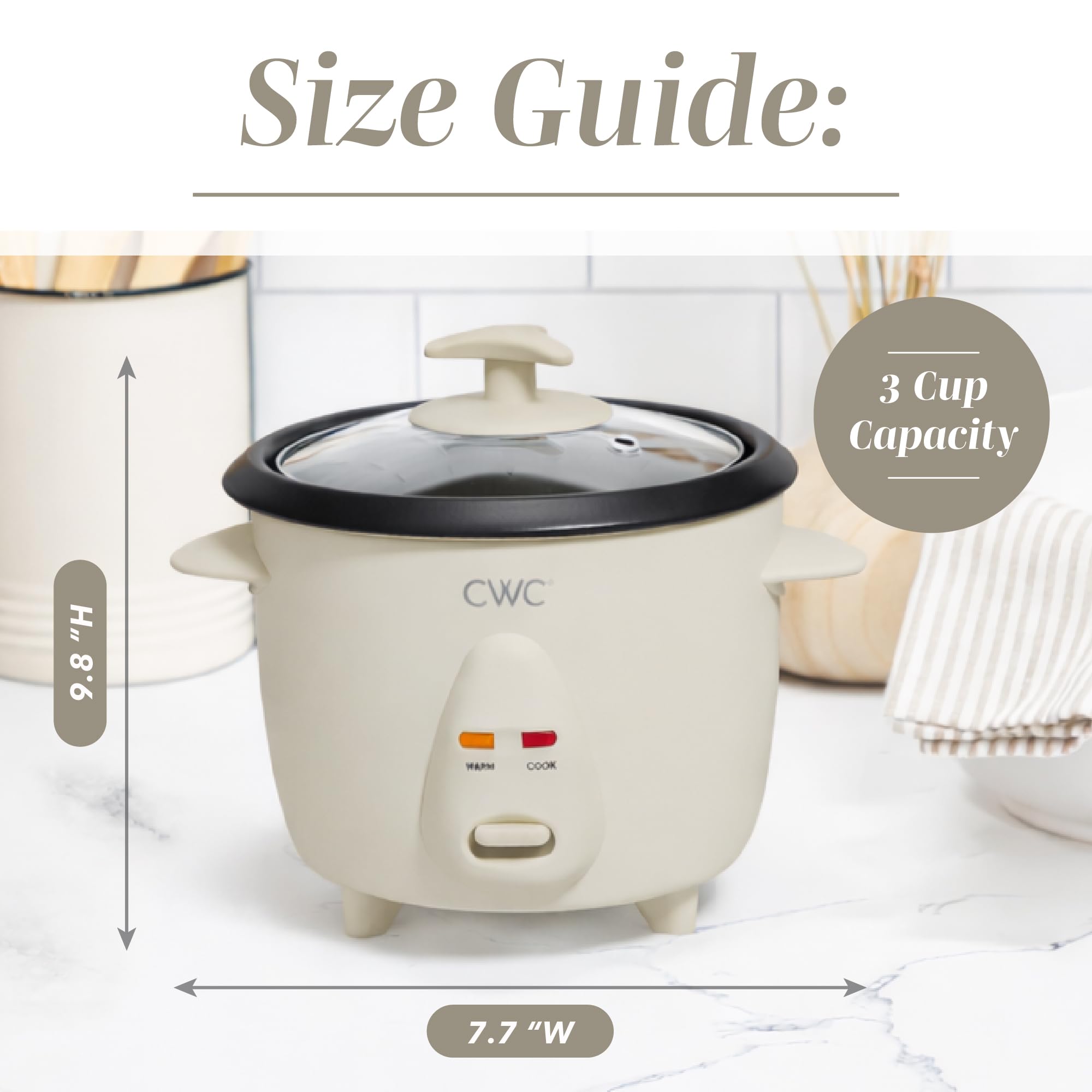 COOK WITH COLOR 6 Cup Rice Cooker 300W - Effortless Cooking and Perfectly, Cooks 3 Cups of Raw Rice for 6 Cups of Cooked Rice, Floral Blue