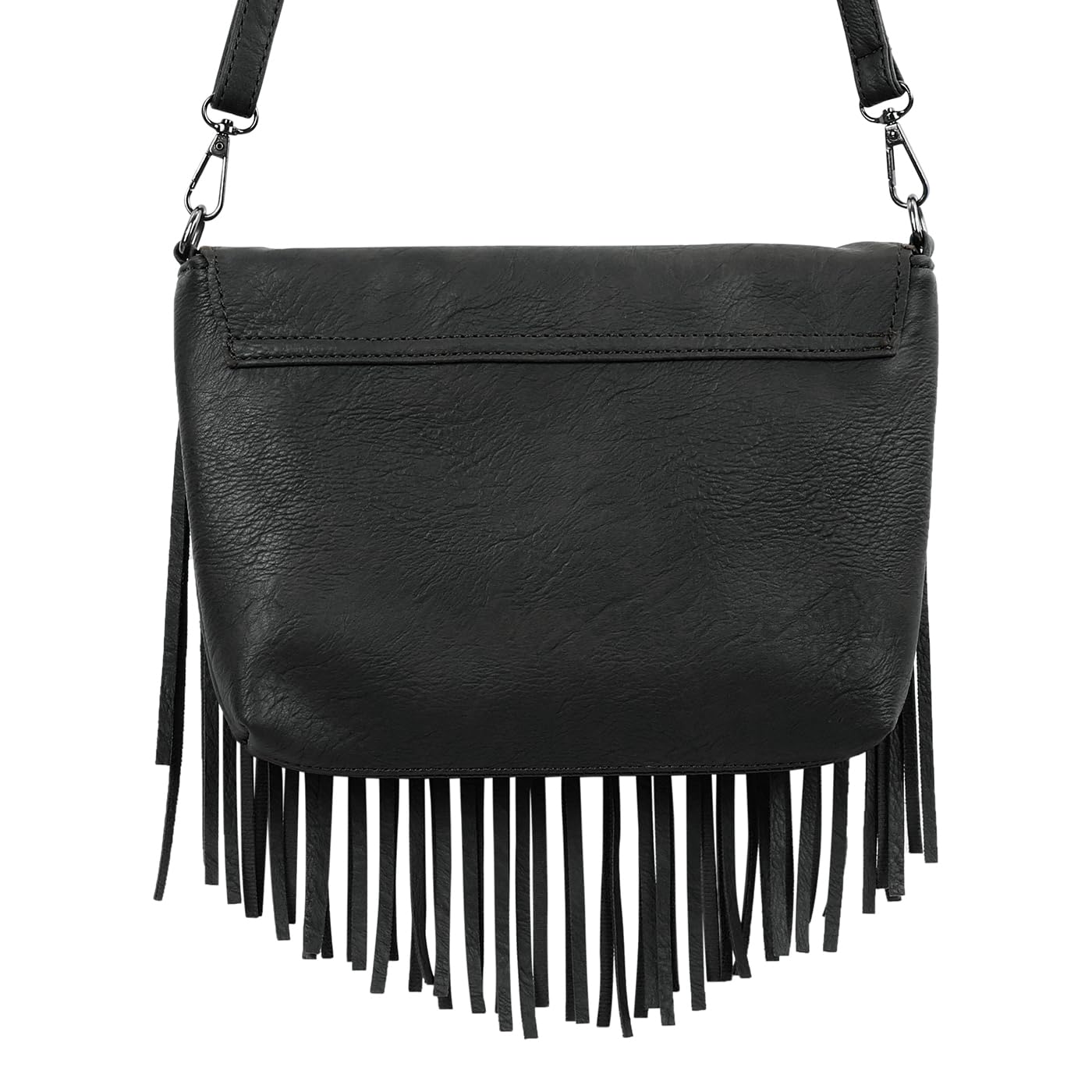 HDE Women's PU Leather Hobo Fringe Crossbody Tassel Purse Vintage Flap Envelope Handbag Western Sling Shoulder Bag