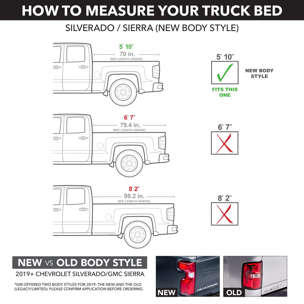 RealTruck Extang Trifecta 2.0 Soft Folding Truck Bed Tonneau Cover | 92456 | Fits 2019-2026 Chevy/GM Silverado/Sierra (w/o Factory toolboxes or MultiPro Tailgate) 5' 10" Bed (69.9")