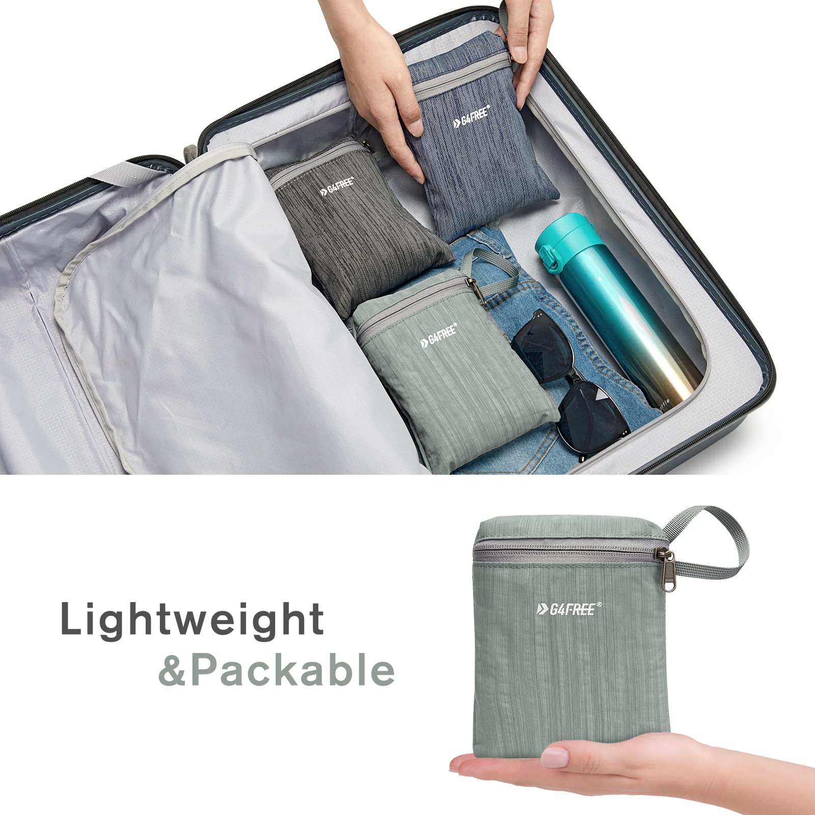 G4Free 10L/15L Hiking Backpack Lightweight Packable Hiking Daypack Small Travel Outdoor Foldable Shoulder Bag