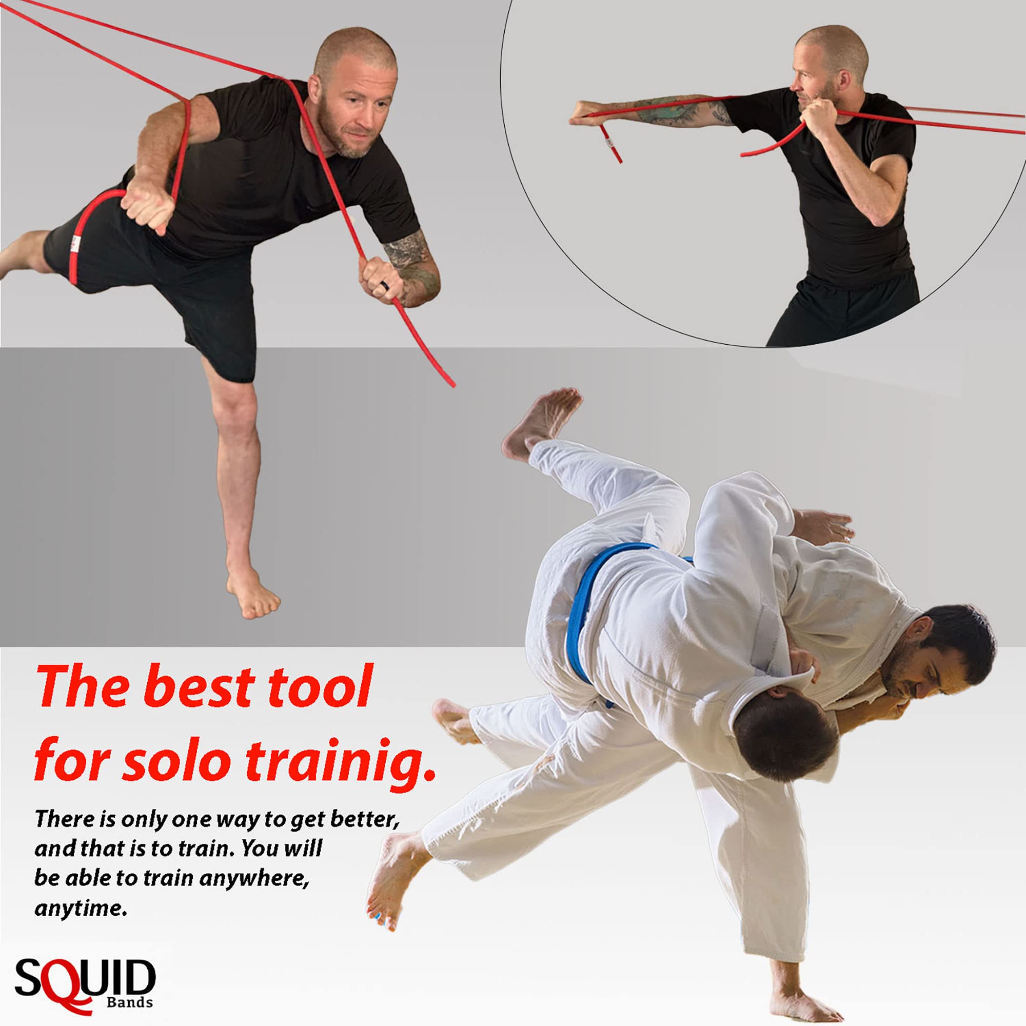 Wrestling, Jiu Jitsu, Judo, Grappling, MMA, Boxing, Muay Thai, Solo Training, Resistance Band