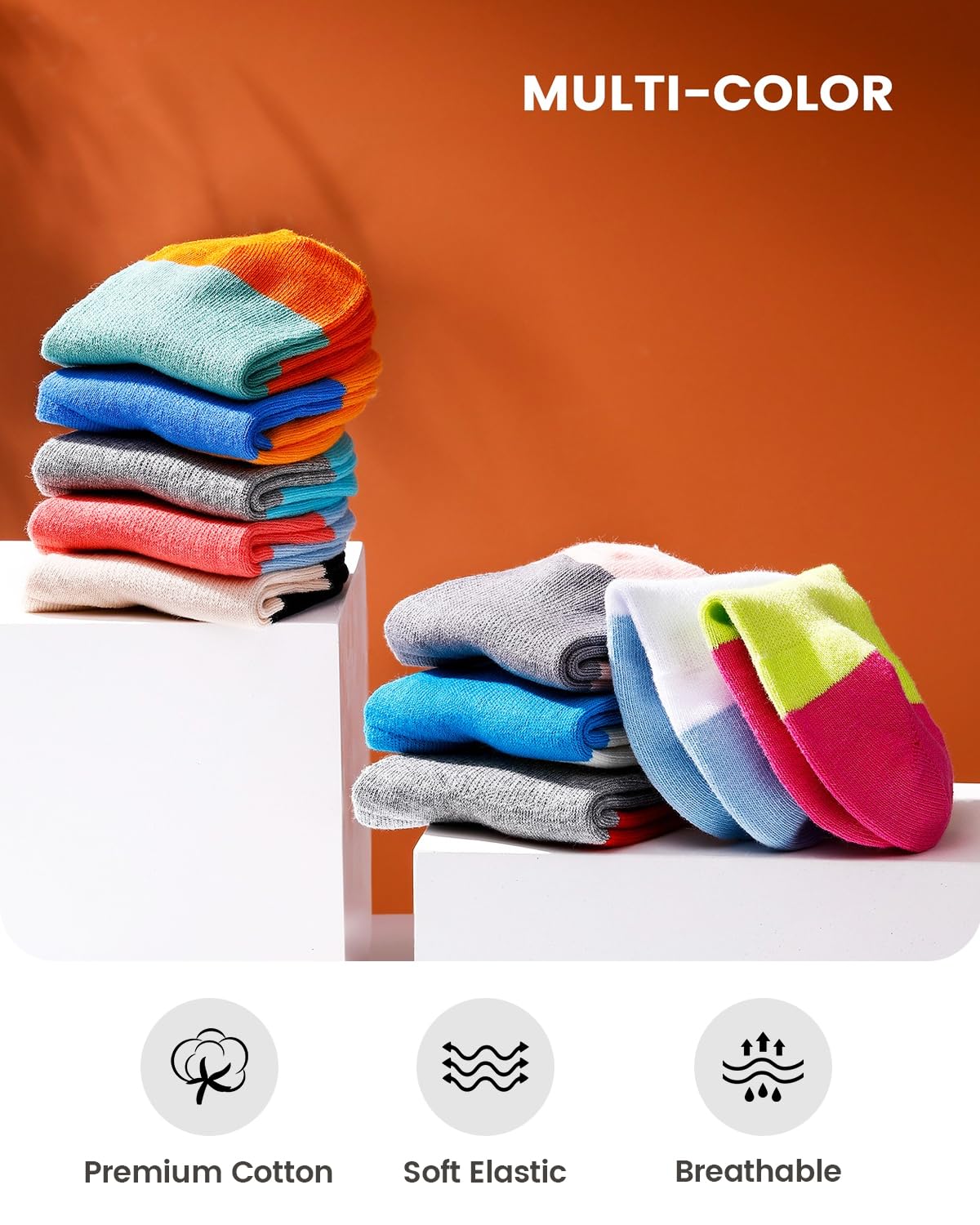 IDEGG No Show Socks Women 10 Pairs Low Cut Anti-Slid Novelty Athletic Casual Invisible Liner Socks