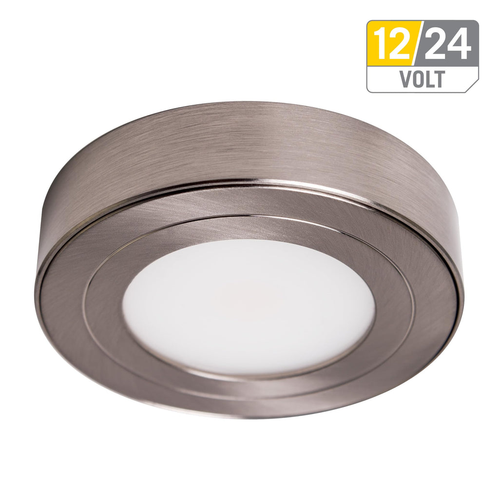 Armacost Lighting PureVue Dimmable Under Cabinet LED Puck Light, 4000K (Bright-White Light), 2.75 Inch, White Finish - 223412
