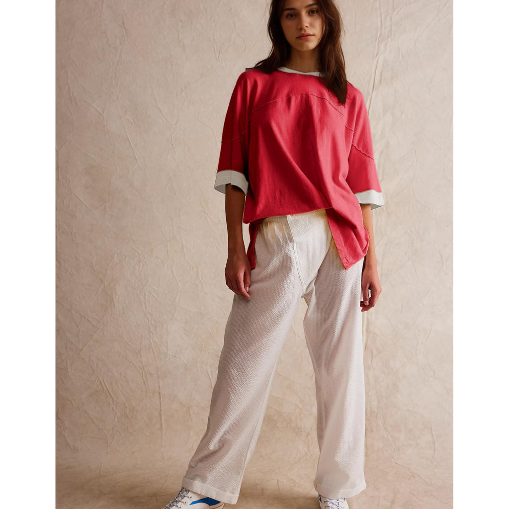 Songling Womens 3/4 Length Sleeve Casual Loose Fit Summer Tee Shirt Basics Cotton t Shirts Trendy Tops