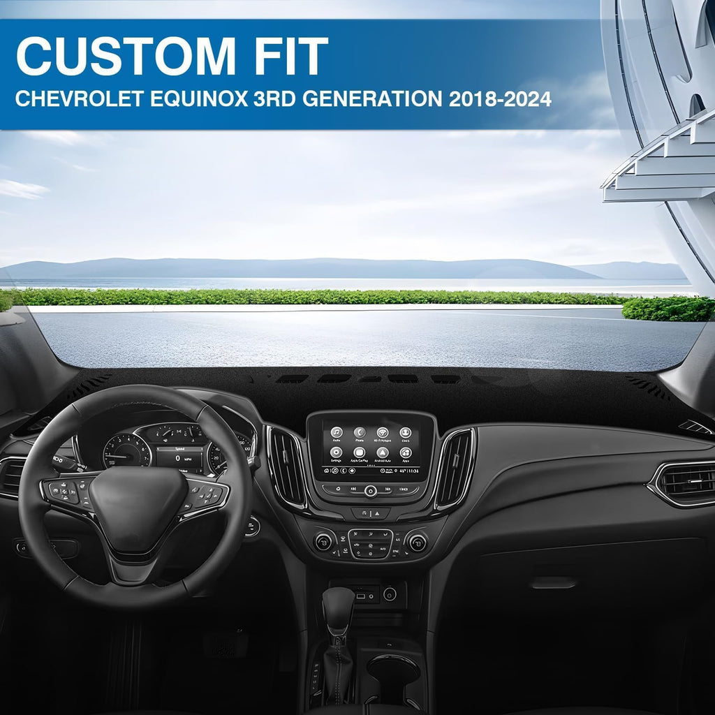 KUST Black Dash Cover for Ford Ranger 1995-2011/Ford Explorer 1995-2001/Mazda B2300 B2500 B3000 B4000 1995-2008/Mercury Mountaineer 1997-2001 Polyester Dashboard Cover Accessories for Ranger