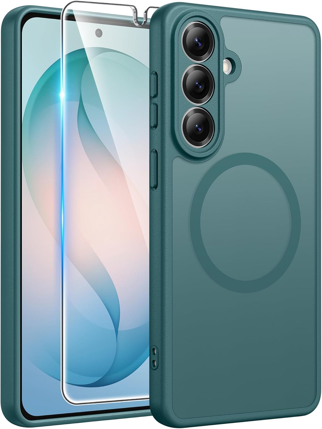 FNTCASE for iPhone 17 Case: [Compatible with Magsafe] Translucent Matte Cases with [Full Camera Protection] [Screen Protector] Military Grade Shockproof Protective Phone Cover - Light Purple