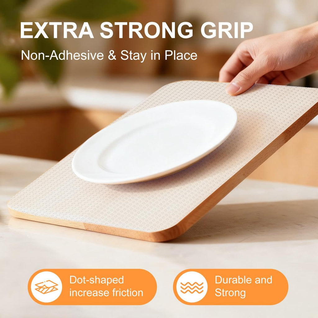 FEXIA Shelf Liner for Kitchen Cabinets Drawer Non Adhesive Non-Slip Liner 12 Inches x 20 FT Waterproof & Oil-Proof Durable Material Fridge Liner for Shelves