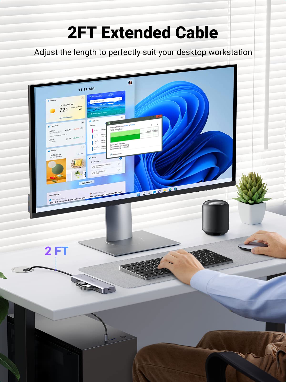 UGREEN USB C to USB A Hub with 4 USB 3.0 for Laptop, MacBook Pro/Air, Mac mini M4, iMac, iPad Pro, Chromebook, Dell XPS, Galaxy S23, and More, 0.5FT