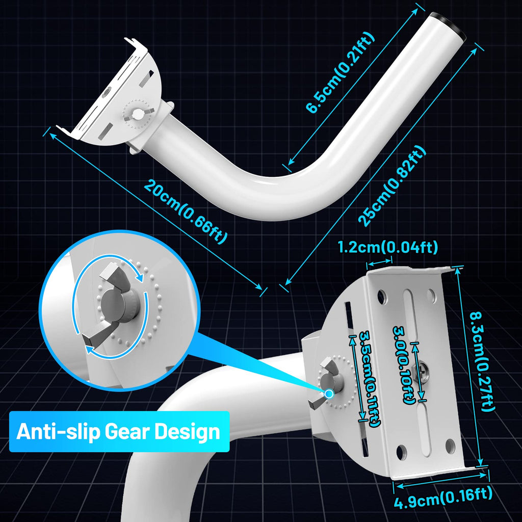 UeeVii Universal Wireless Bridge Bracket Mount, Pole and Wall-Mounted Mount for Outdoor Point to Point AP Access Point Client Bridge CPE