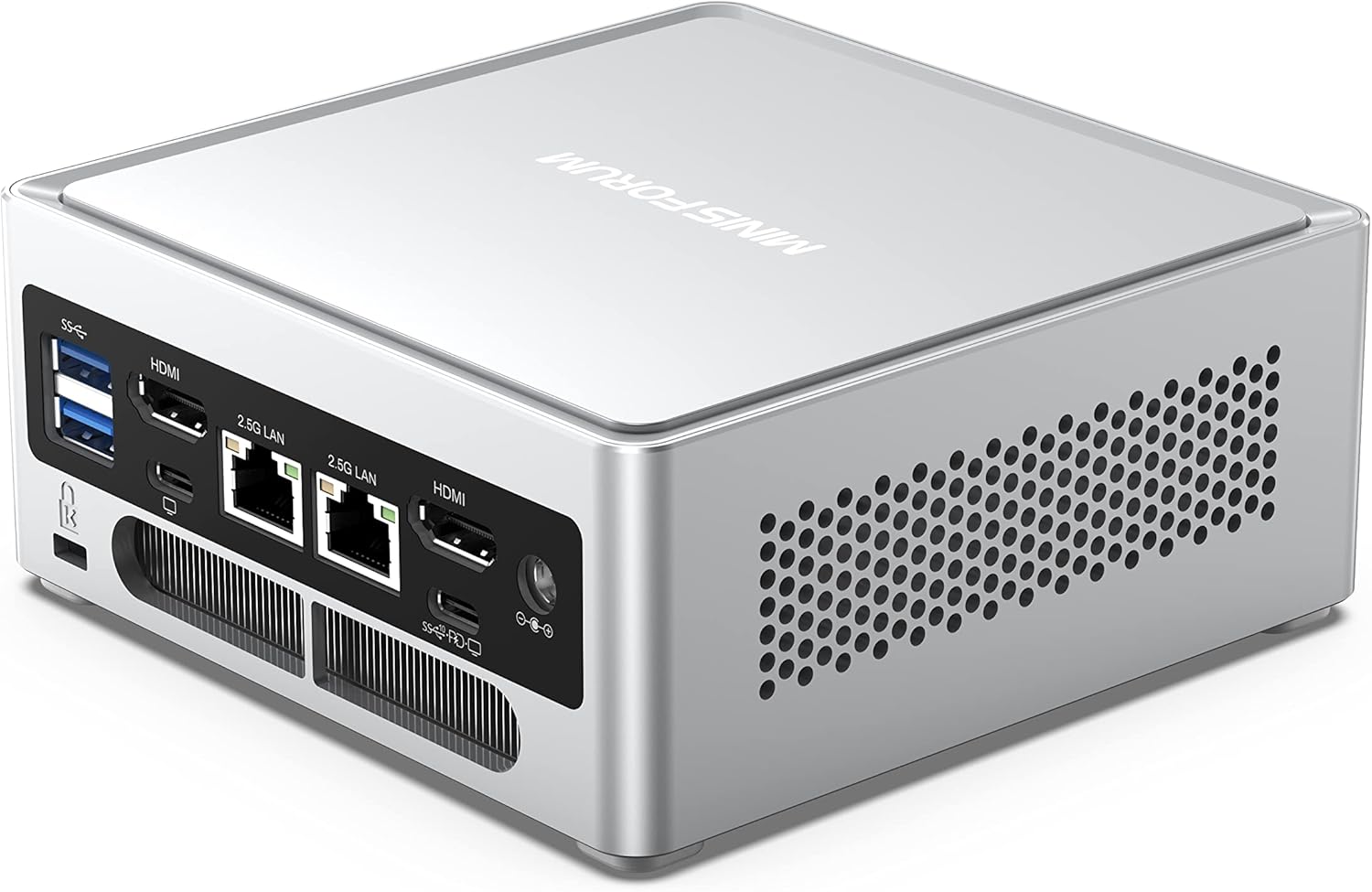 MINISFORUM NAB9 Mini PC Intel Core i9-12900HK HDMI×2+USB-C×2 Video Outputs Mini Computer, 32GB RAM 1TB SSD, 2X 2.5G RJ45 Port Intel Iris Xe Graphics Eligible Desktop Computer