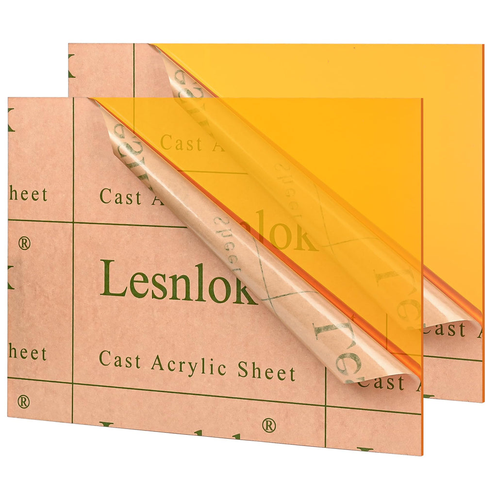 Lesnlok Blue Acrylic Sheets 1/8 inch Thick 3mm 6 Pack 3 x 5 Clear Plexiglass Sheets,for Sign,Craft,Painting,Laser Cutting,DIY Display Projects… (3"x 5", Blue, 6)