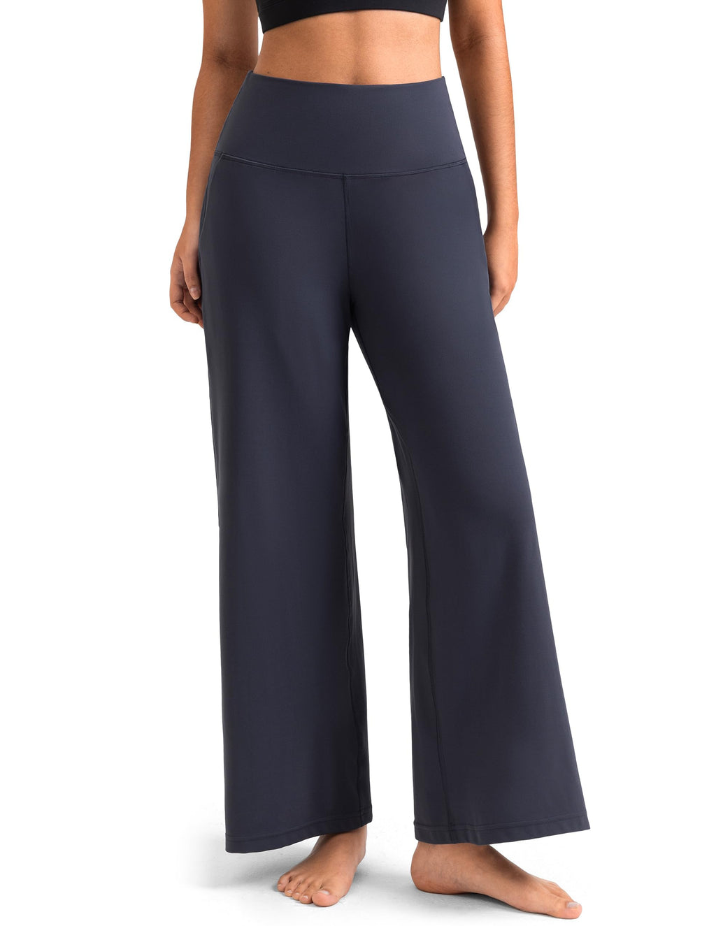 Colorfulkoala Dreamlux Women's High-Waisted Wide Leg Yoga Pants - Ultra Soft Casual Lounging Leggings 27.5/29.5/32.5" Inseam