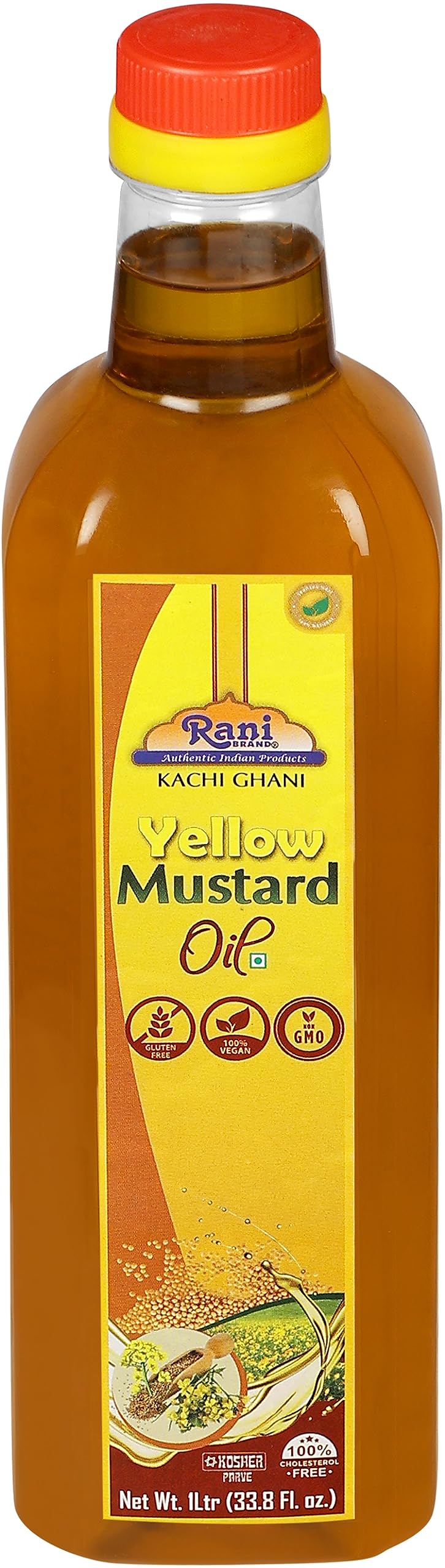 Rani Premium Oils Combo Set of 3 - Peanut Oil, Mustard Oil, Sesame Oil 16.9 Ounce (500ml) ~ Cold Pressed | 100% Natural | Kosher | NON-GMO | Vegan | Gluten Free