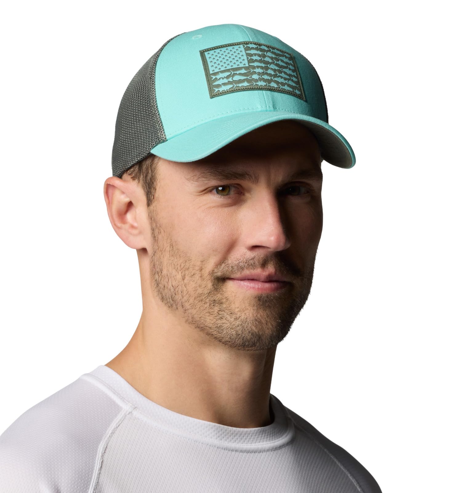 Columbia Unisex Adult PFG Logo Mesh Ball Cap