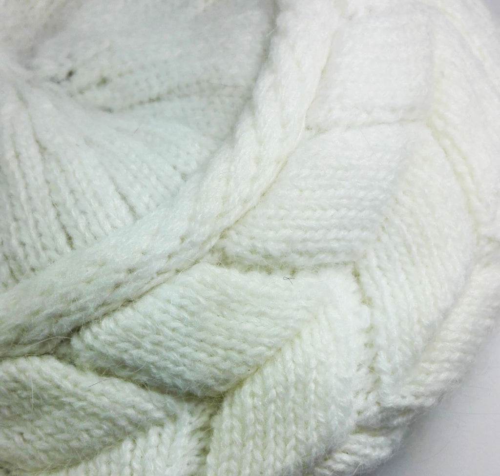 Women Winter Warm Knit Hat Wool Snow Ski Caps with Visor