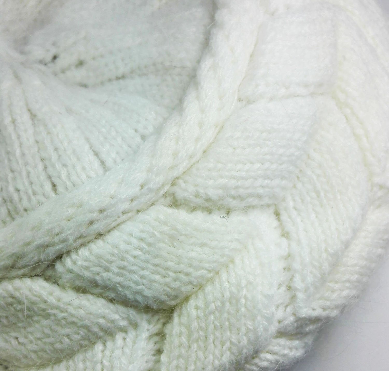 Women Winter Warm Knit Hat Wool Snow Ski Caps with Visor