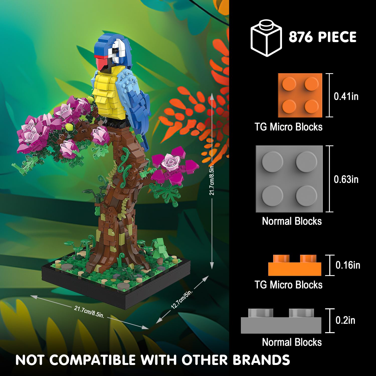 TG BLOCKS Star Trench 3D Wars Run Wall Art Craft Kit, Micro Brick Framed, Creative Activity Hobbies for Teens and Adults, DIY Home, Office Decor, Suitable for Kids 8+