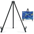 ARTIFY 14'' Tabletop Instant Display Easel, Black Steel Table Top Easels for Display, Tripod for Canvas, Paintings, Signs, Posters