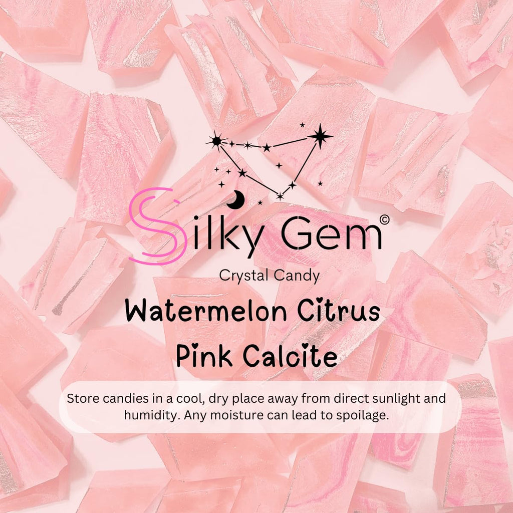Silky Gem - Edible Lychee Flavored Aurora Crystal Candy, 8-10 pieces, Kohakutou, Edible Gem, Vegan, Gluten Free, ASMR
