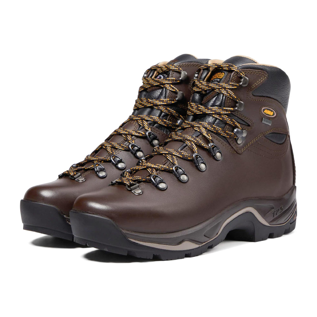 ASOLO Men's TPS 520 GV Evo Waterproof Round Toe Backpacking Boots – Full-Grain Leather Hiking Boots with Vibram Sole