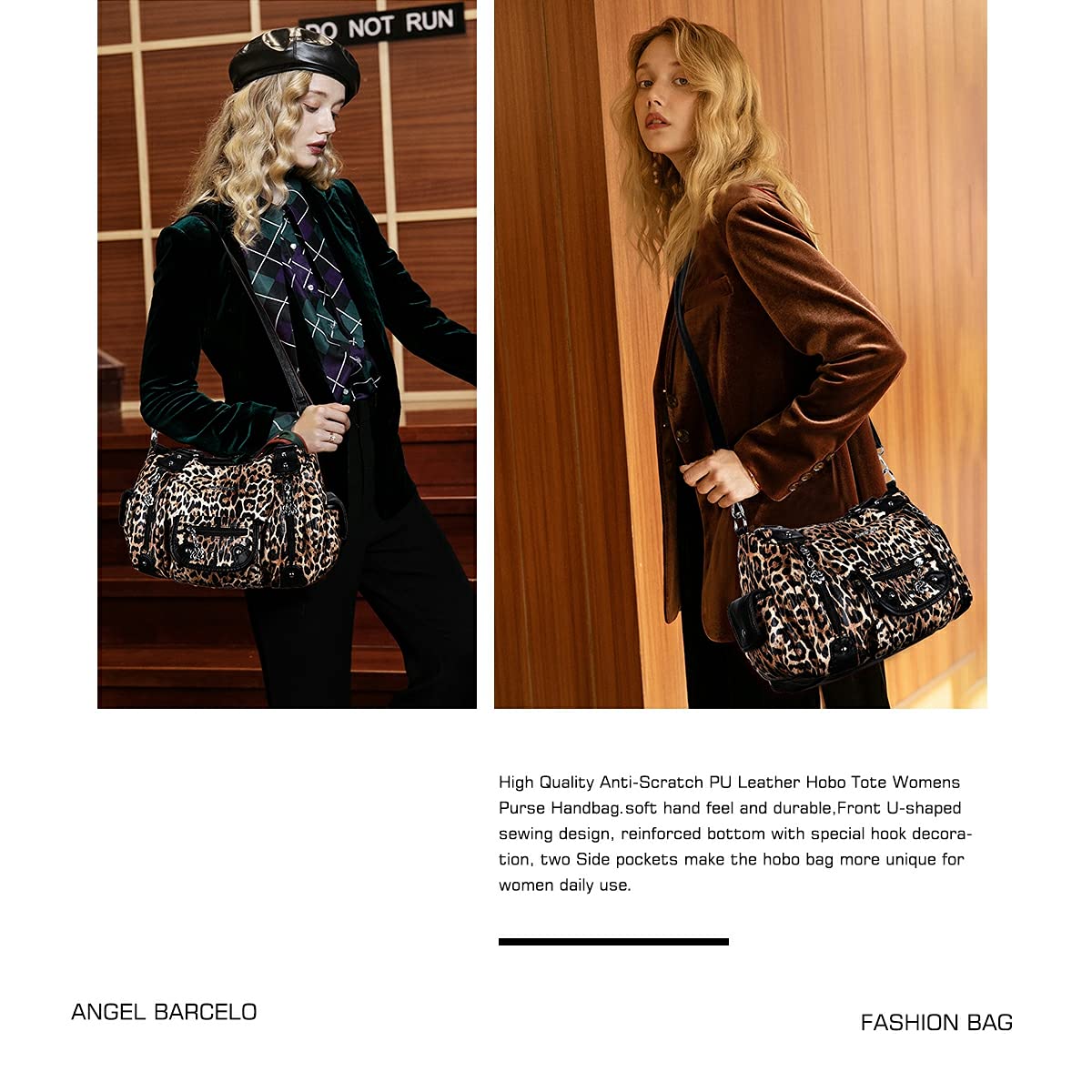 Angel Barcelo Purses for Women Soft PU Leather Shoulder Bag Crossbody Purse and Handbags
