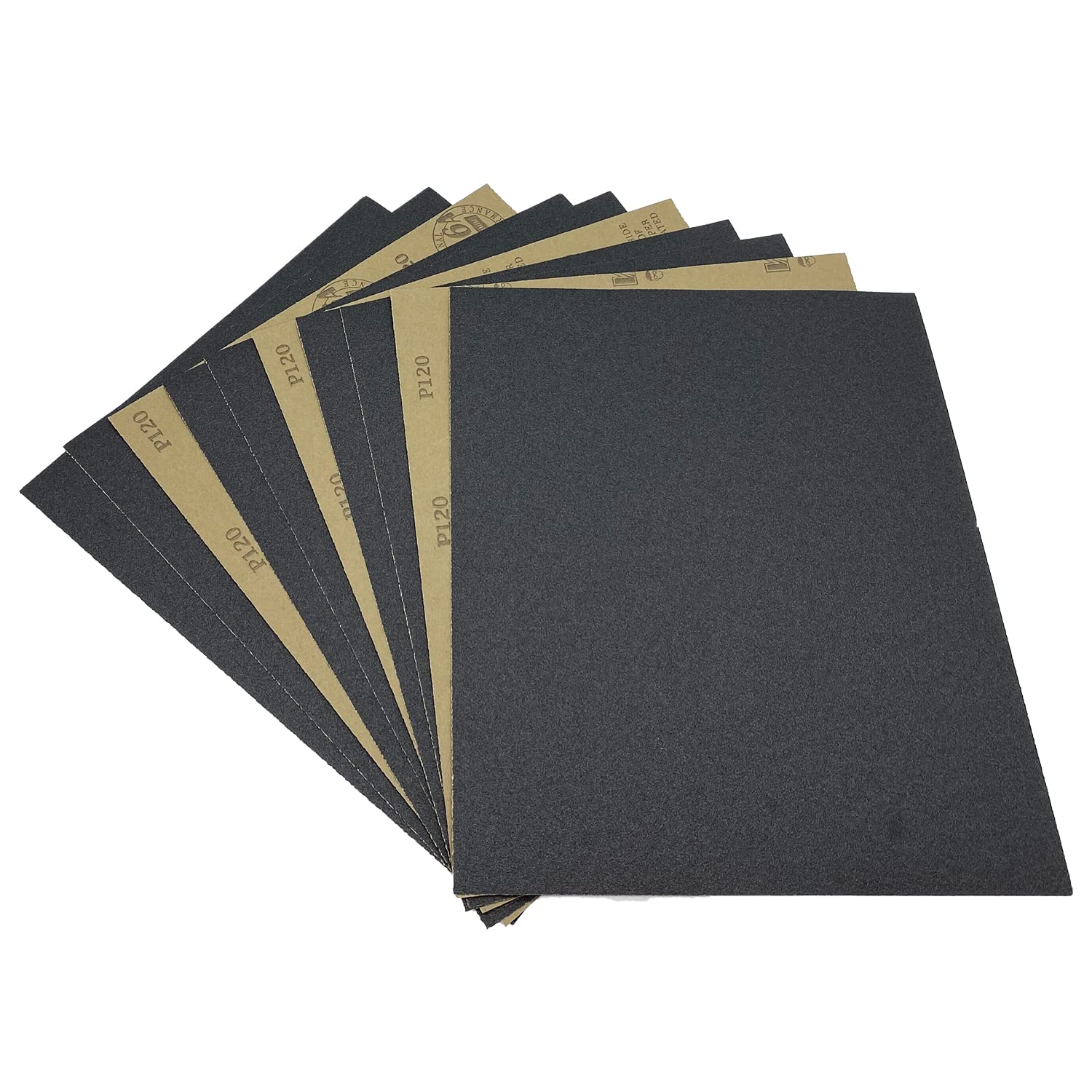 80 Grit Wet Dry Sandpaper, 9 x 11 Inch Sanding Sheets, 10PCS Premium Silicon Carbide Sand Paper for Wood Metal Ceramic or Auto Polishing and Scratches Removing