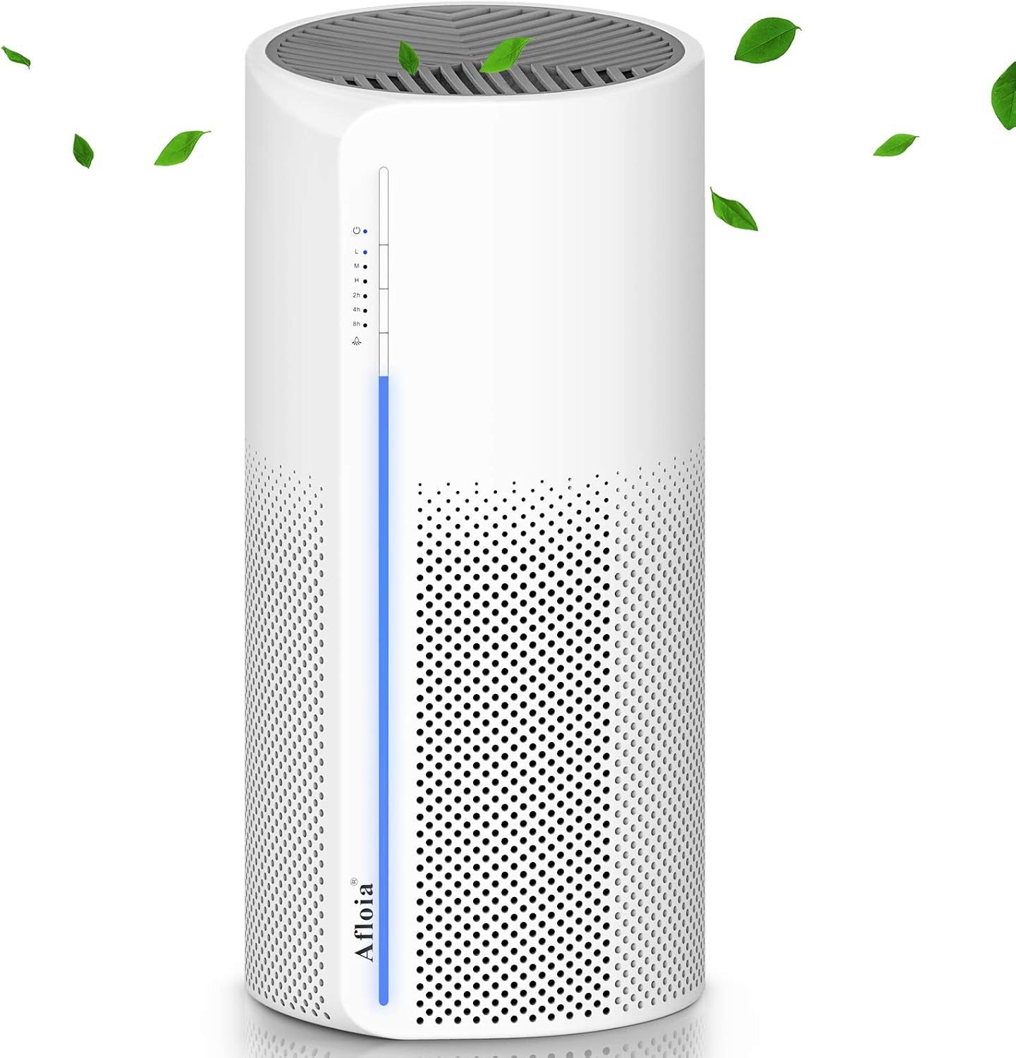 Air Purifiers for Home,Active Carbon Cleaner Filter, 360° 3-Layer Filtration, Whisper Quiet Desktop Air Cleaner for Small Space, Remove Smoke, Allergies and Pet Dander, Afloia MIRO