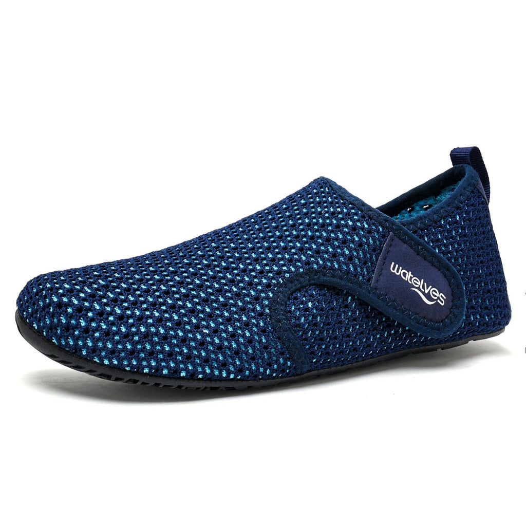 WateLves Water Shoes for Women Men Swim Beach Aqua Socks Quick Dry Barefoot House Slippers Travel Shoes with Adjustable Magic Tape for Pool Diving Boating Yoga Surf