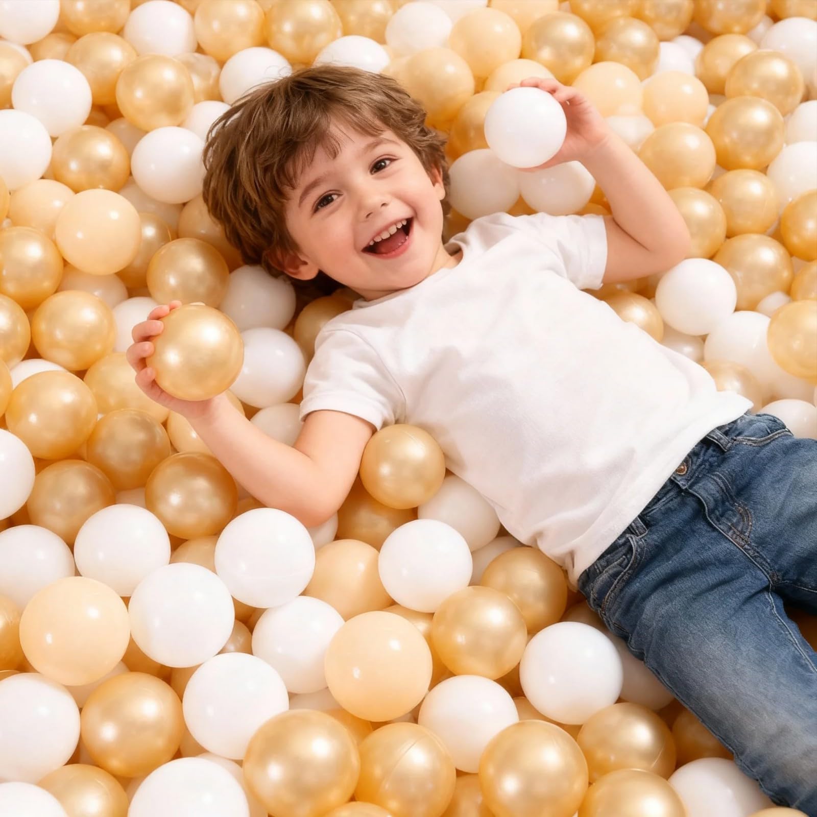 GOGOSO Playpen Balls for GirlsToddlers for Playhouse, Baby Pool, Play Ball Fun Centers, for Babies, Kids, Toddlers 1-3, Phthalate Free BPA Free 100pcs