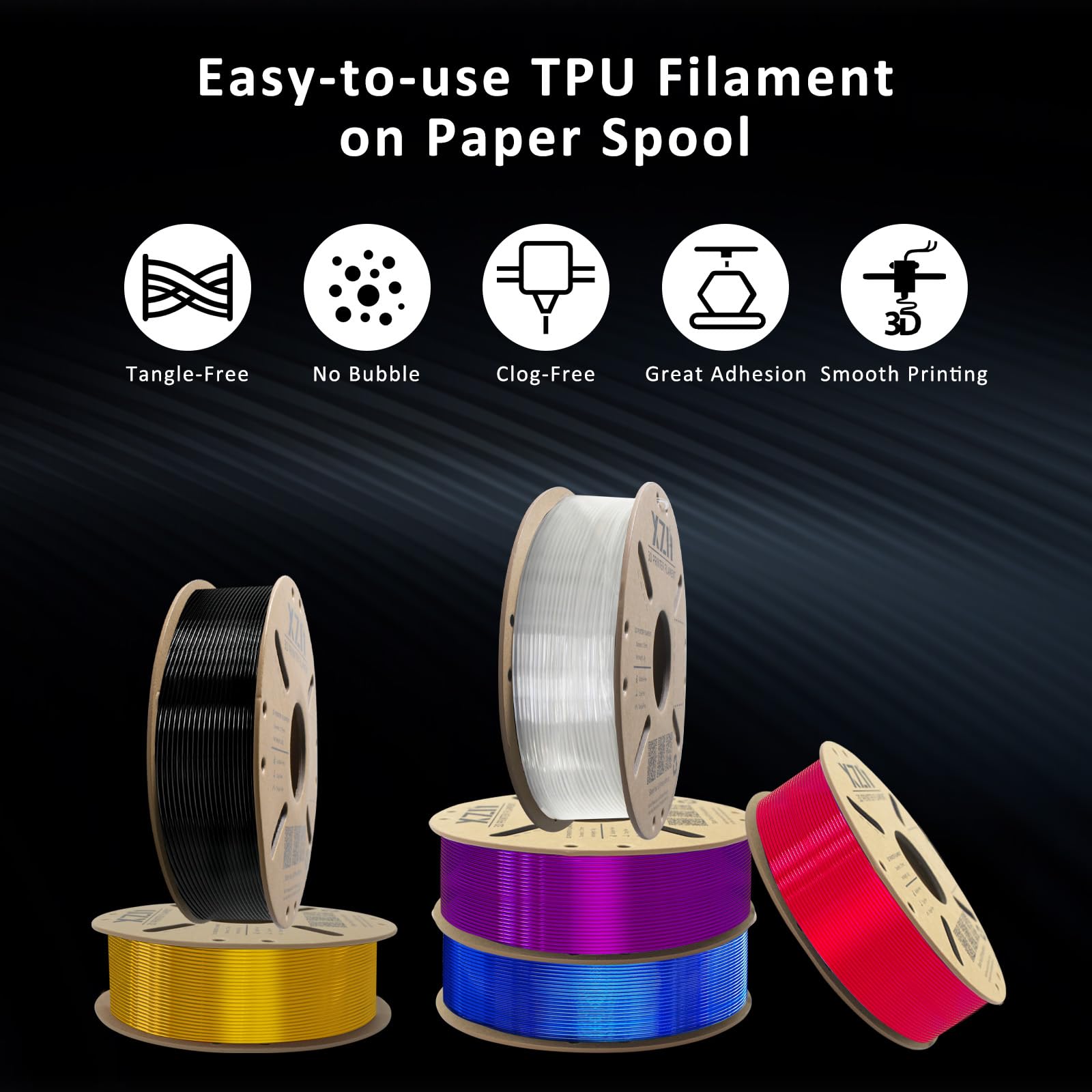 PLA Filament 1.75mm, 3D Printer Filament 1kg Spool (2.2lbs), Neatly Wound, +/- 0.02mm Precision, No Clog/Bubble, Excellent Layer Adhesion, Fits Most FDM Printers, Apple Green