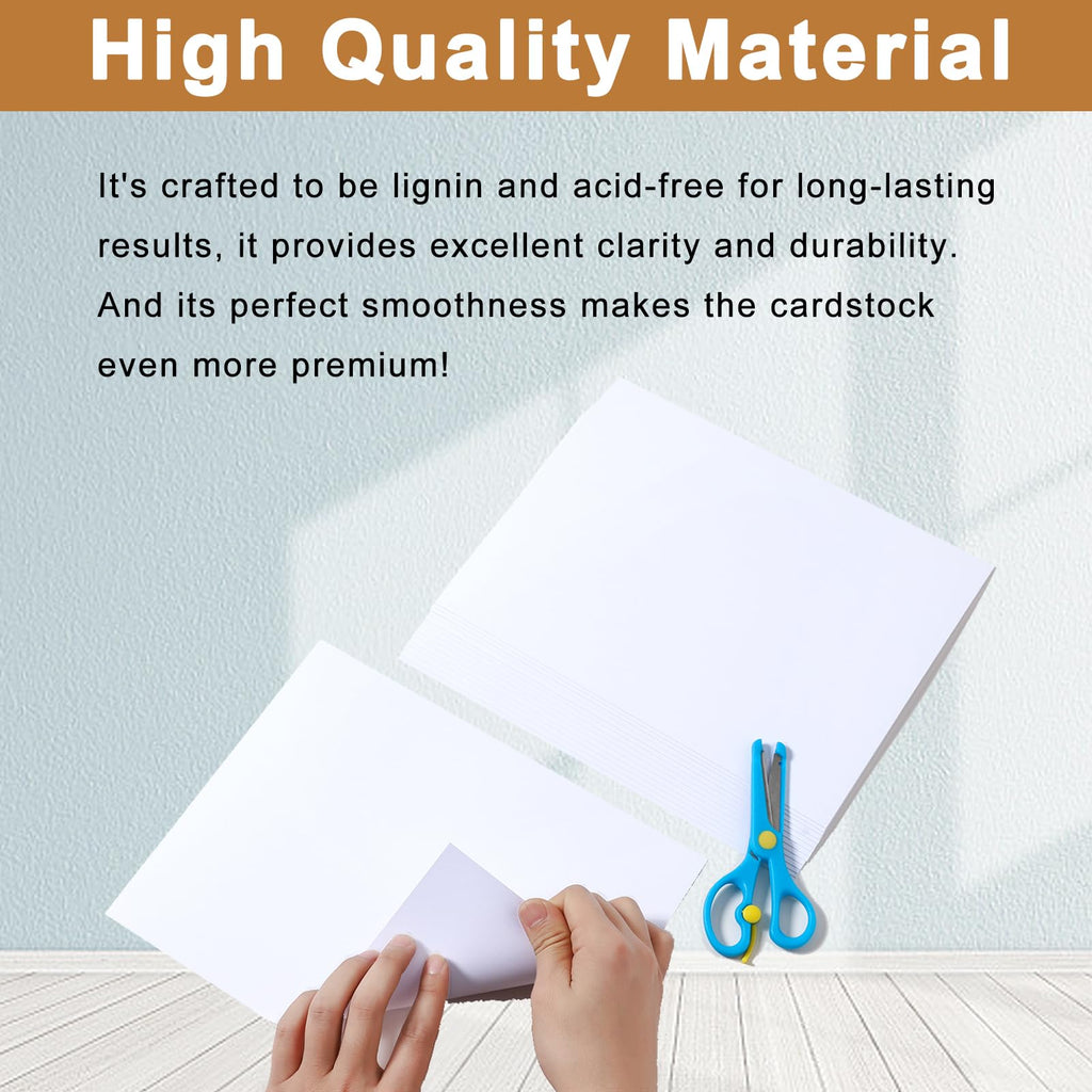 Silunkia 28 Sheets Black Cardstock 8.5 x 11 for Halloween, 250gsm/92lb Heavyweight Black Paper Card Stock for DIY Cards, Scrapbooking, Greeting Cards, Invitations, Party