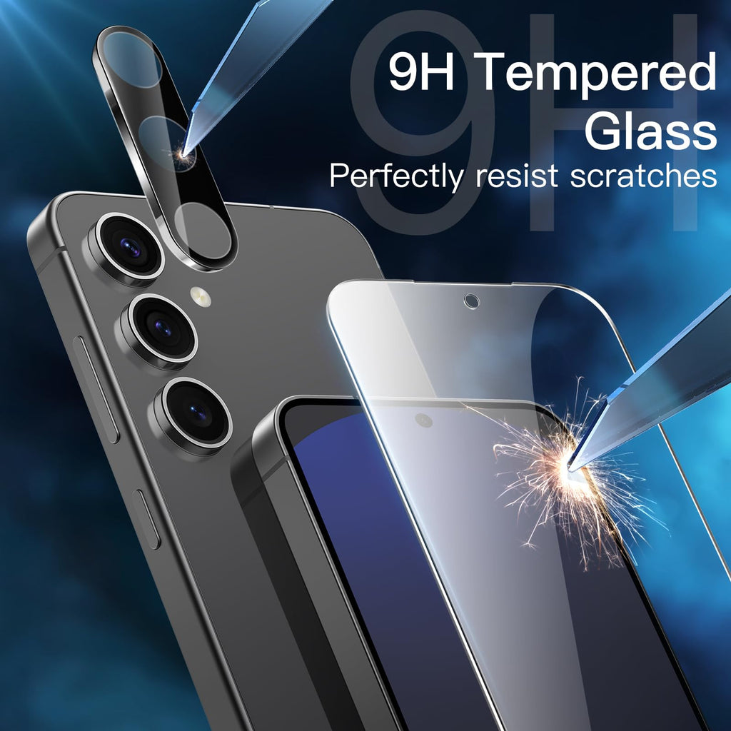 JETech Screen Protector for Samsung Galaxy S20 FE 6.5-Inch with Camera Lens Protector, Tempered Glass Film, Fingerprint ID Compatible, HD Clear, 2-Pack Each
