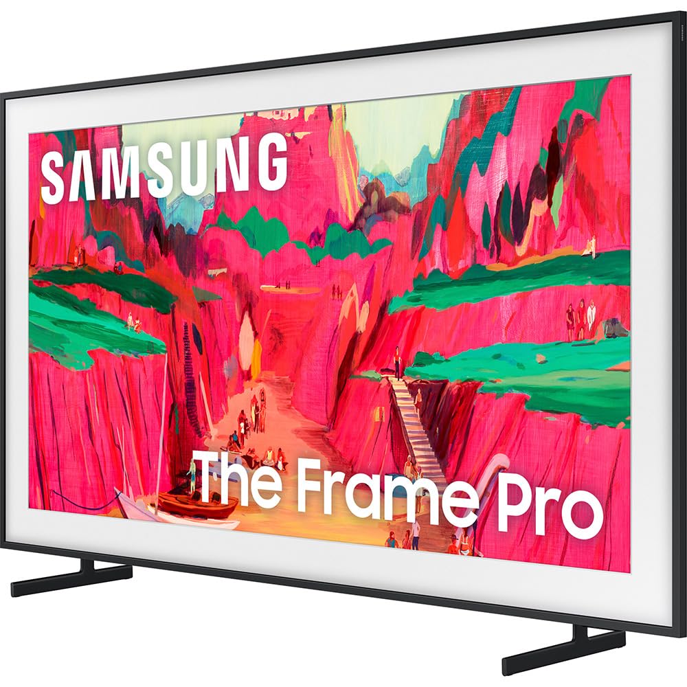Samsung QN50LS03FA 50" The Frame QLED 4K AI TV (2025) Bundle with Modern Brown Bezel, CPS 26 Month Protection, Slim Flat Mount, 2X HDMI Cables & Deco Gear Complete Home Theater Beginner's Guidebook