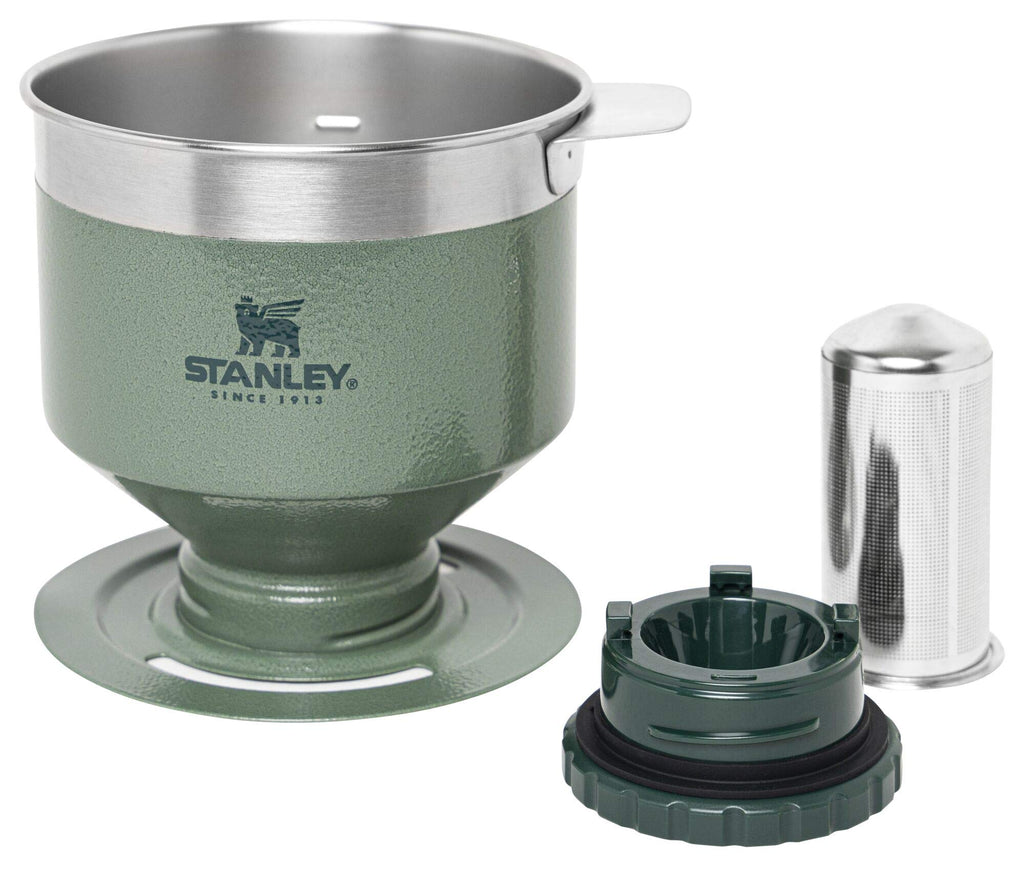 STANLEY Perfect Brew Pour Over | Manual Single Cup Coffee Maker | Drip Coffee Maker with Reusable Filter | Easy Clean Stainless Steel | BPA-Free | Charcoal Glow