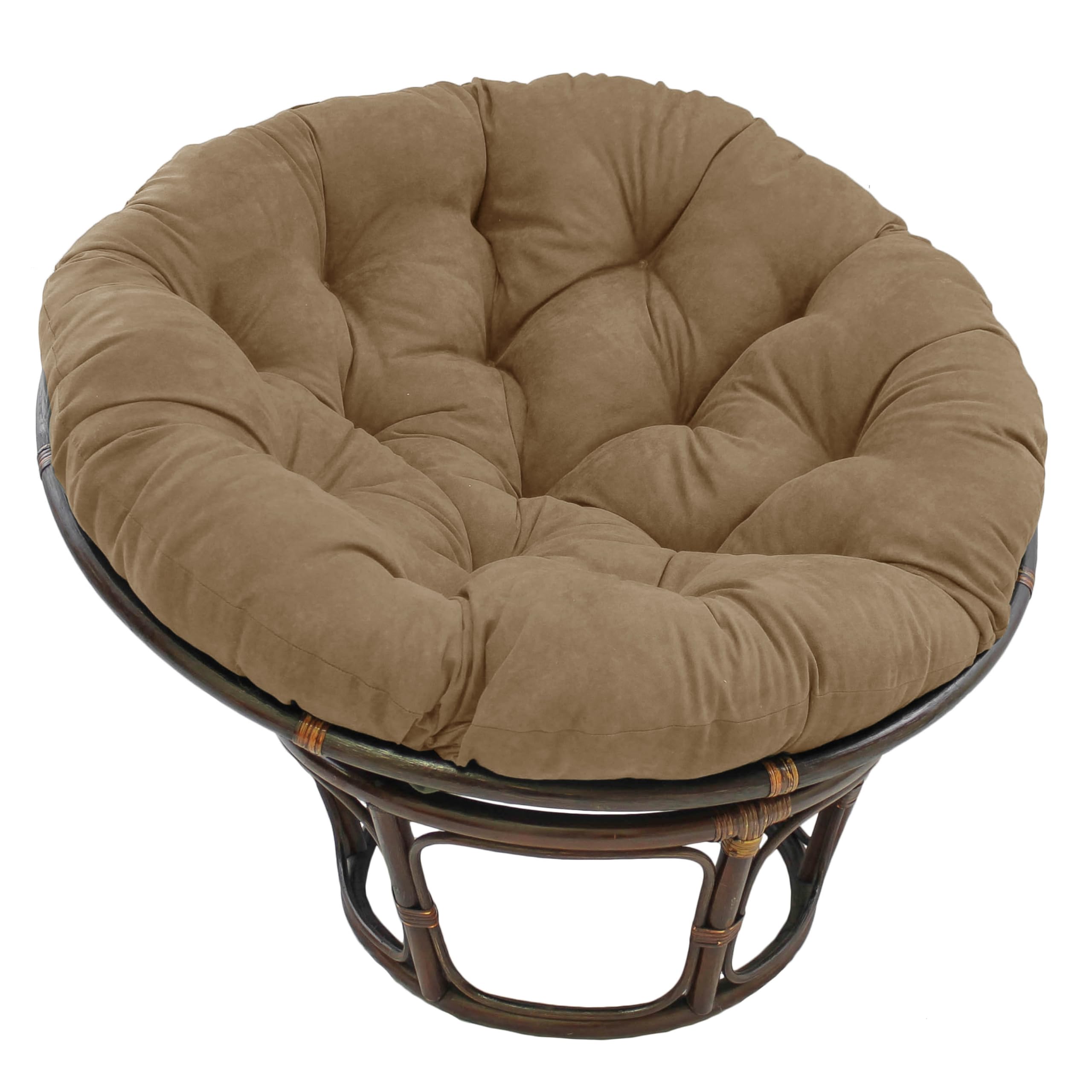 Blazing Needles Polyester Microsuede Papasan Cushion, 1 Count (Pack of 1), Aqua Blue