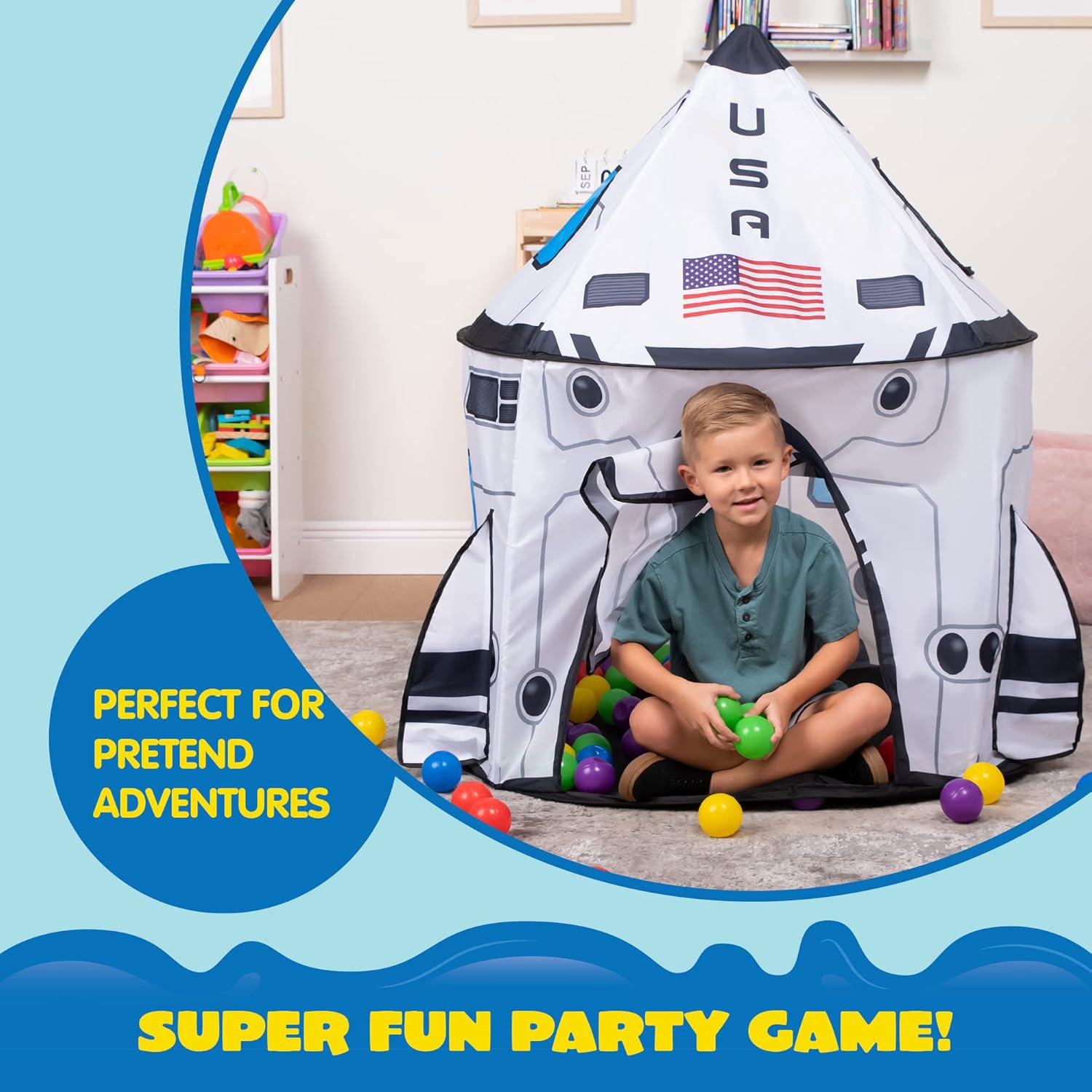 JOYIN Dinosaur Play Tent for Kids, Pop Up Play Tent for Boys & Girls, Kids Indoor Outdoor Dinosaur Playhouse Tent Set for Toddlers Birthday