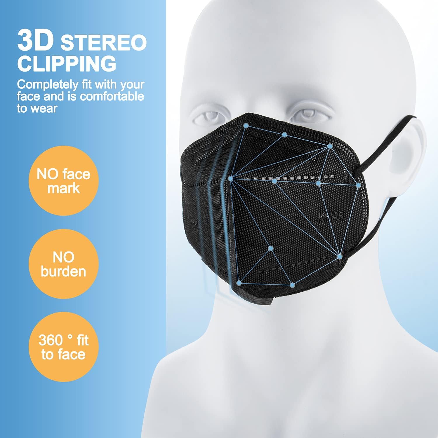 KN95 Face Mask 30pcs Disposable Face Masks Individual Packed Safety 5 Layers Breathable Cup Dust Masks Filtration>95%