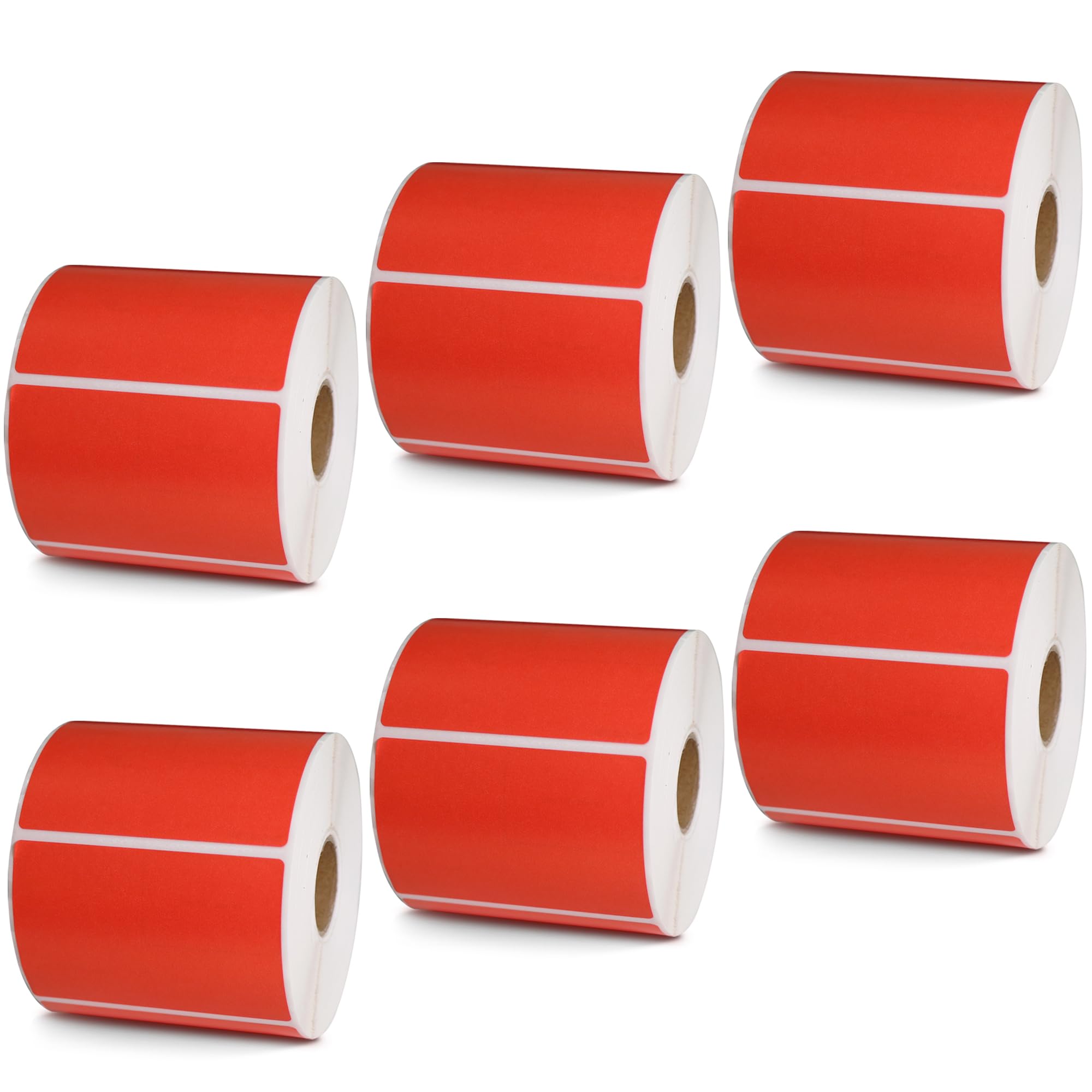 BETCKEY - 1" x 0.5" Small Labels Compatible with Zebra & Rollo Label Printer, Premium Adhesive & Perforated[Light Blue, 6 Rolls, 14580 Labels]