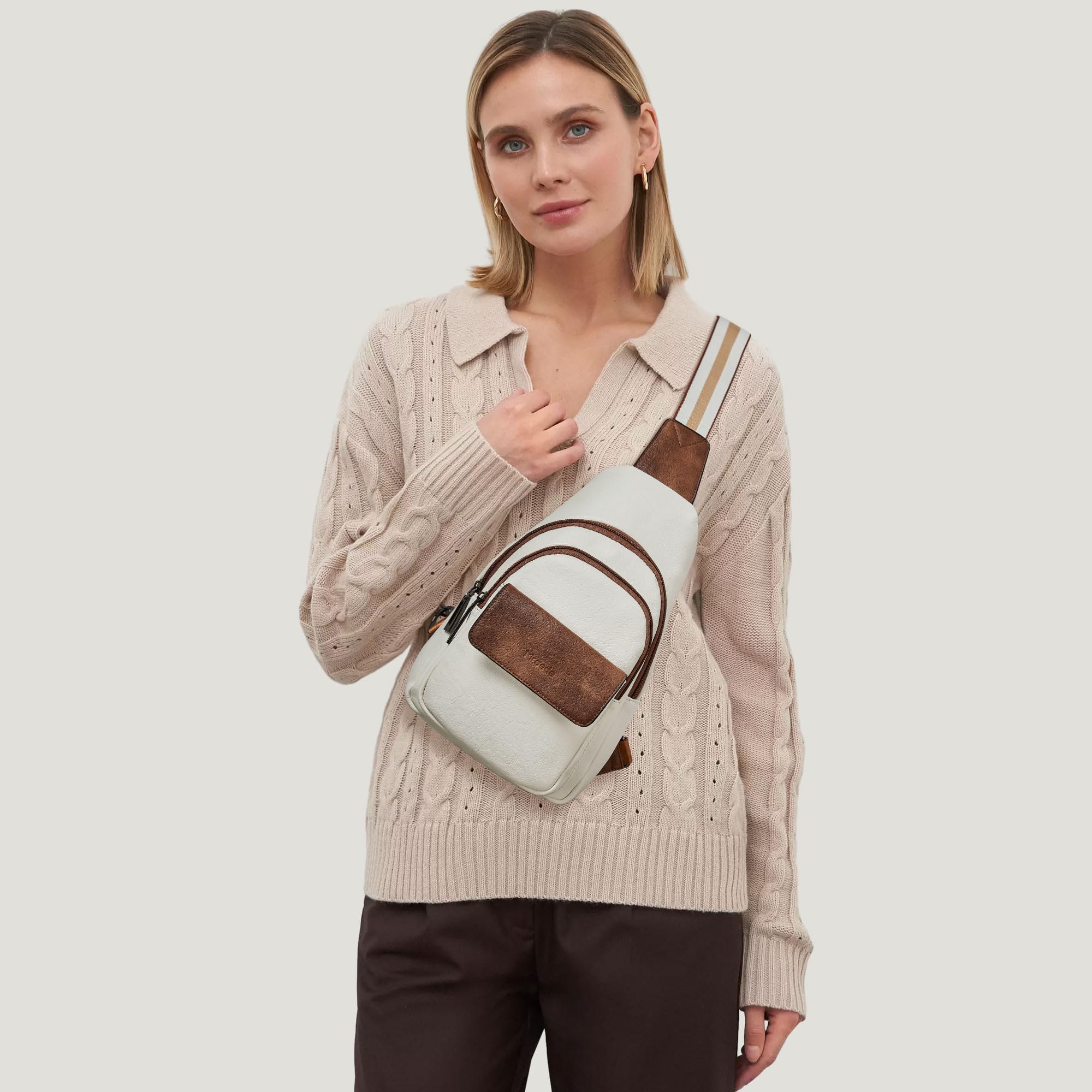Sling Bag Crossbody Bags for Women Small Cross Body Bag Fanny Packs Chest Sling Purse for Daily Travel Leisure Sport