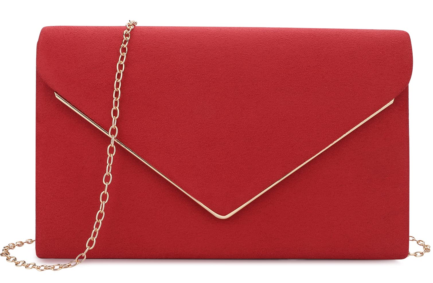 BBjinronjy Clutch Purse for Women Evening Bags Handbags for Wedding Party Cocktail Prom Faux Suede Crossbody Shoulder Bag