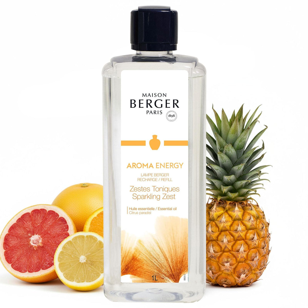 MAISON BERGER Lampe Berger Refill, 1 L, Agaves Garden | Catalytic Lamp Fragrance Refill, Helps Neutralize Odors, ~160 h Fragrance Diffusion, Made in France