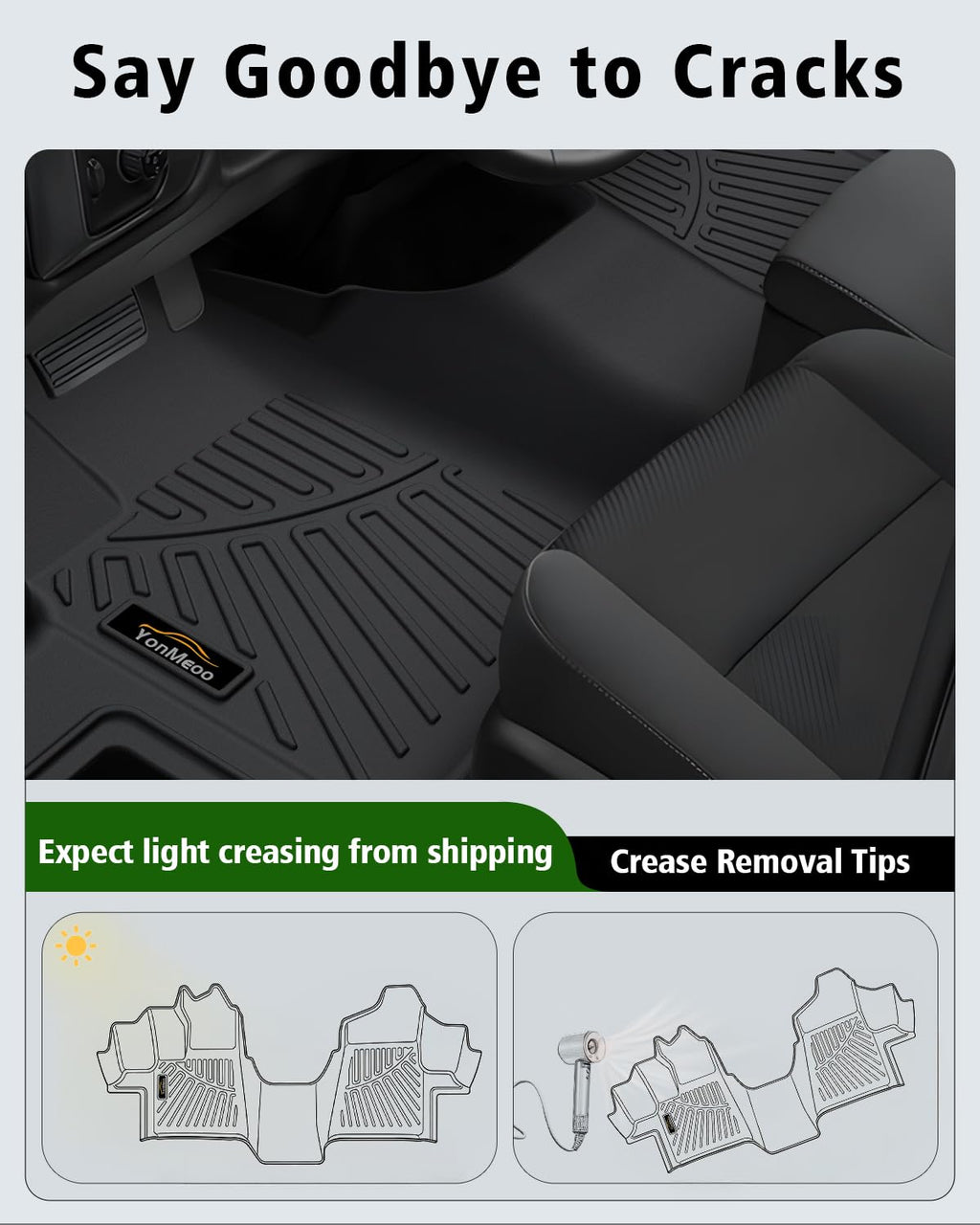 Floor Mats & Cargo Mat & Backrest Mat Custom for Toyota RAV4 Hybrid 2026 (Not for Cargo Area with Subwoofer) (Not for Phev), Door Sill Guards, All Weather TPE Floor Liners for RAV-4 2026 Accessories