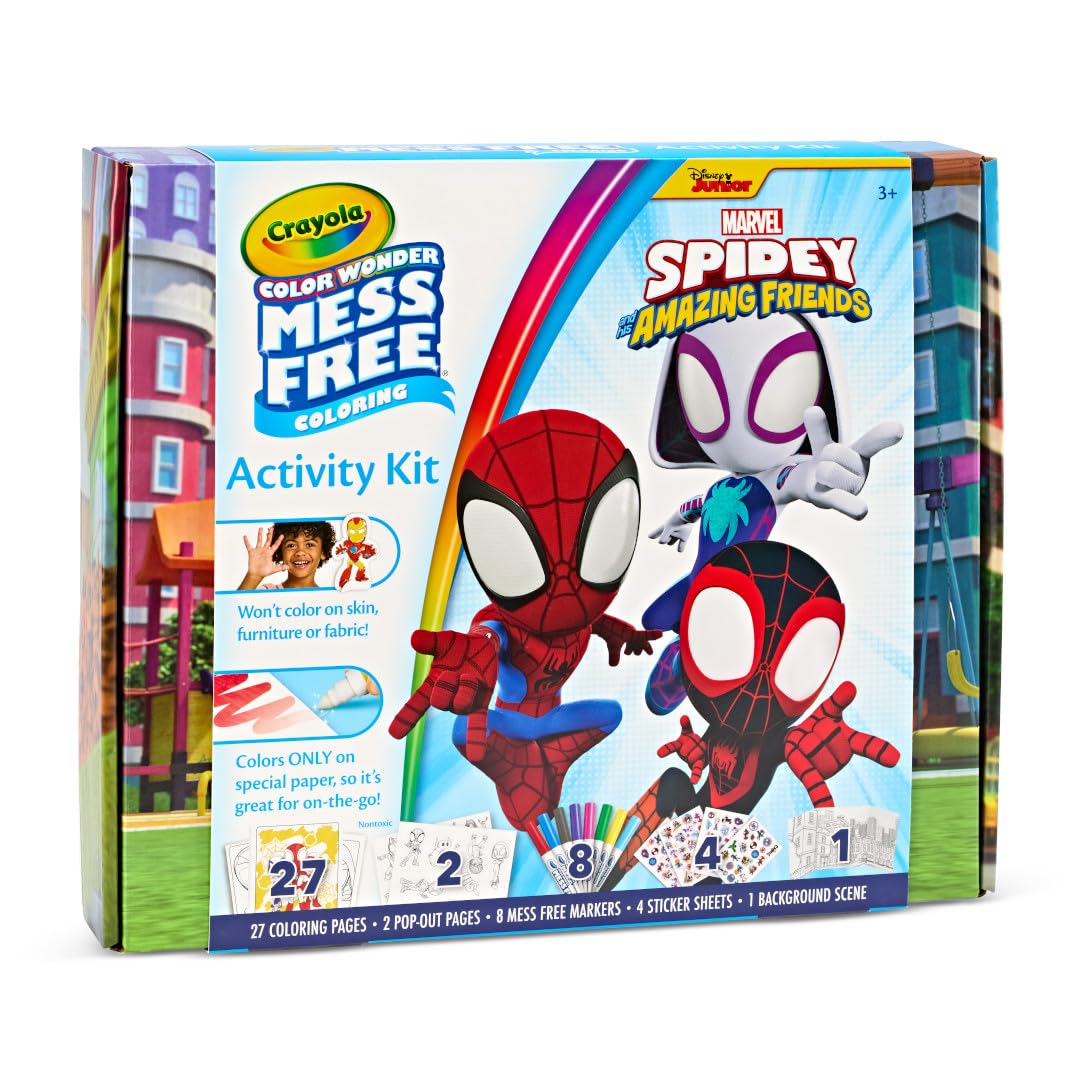 Crayola Color Wonder Gabby's Dollhouse Activity Kit, Mess Free Coloring Set for Toddlers, Travel Activities & Toys, Gifts for Girls & Boys