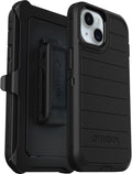 OtterBox iPhone 15, iPhone 14, and iPhone 13 Defender Series Pro Case - Black, screenless, Rugged & Durable, with Port Protection, Includes Holster Clip Kickstand