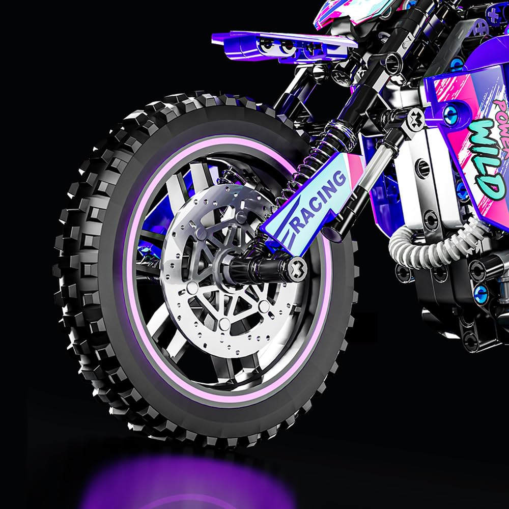 Mesiondy Motorcycle Toy Building Blocks Kit,Stem Bricks Sets,Toys for Boys & Adults,Build A Model Motorcycle, (476 Pieces)………