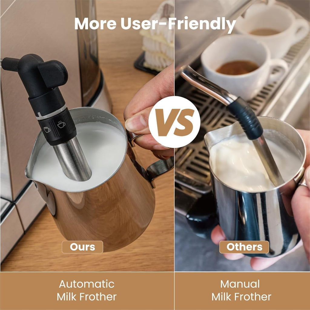 Gevi Espresso Expresso Machine 20 Bar with Auto Milk Frother, Professional Espresso Maker with Steam Wand, Compact Stainless Steel Cappuccino & Latte Machine, Gift for Coffee Lover, Home Baristas